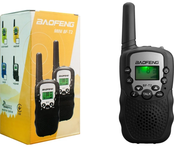 Фото - радиостанцию Рация Baofeng MiNi BF-T2 PMR446 BLACK