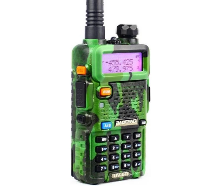 Фото - радиостанцию Рация Baofeng UV-5R CAMO + Гарнитура Baofeng c кнопкой РТТ (Гр6501)