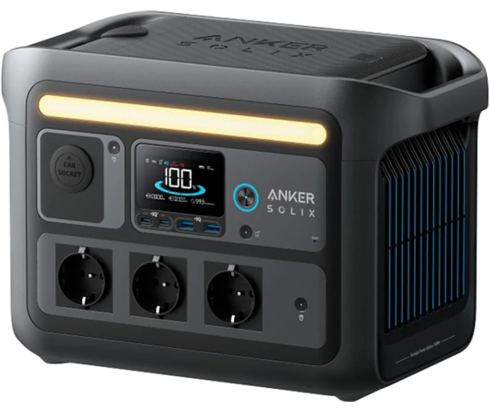 Фото - зарядную станцию Зарядная станция Anker Solix C800X / 1200 Вт / 768 Вт⋅ч / LiFePO4 (A1755311)