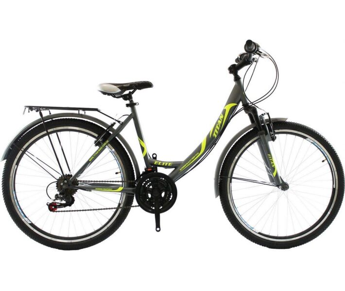 Фото - велосипед и аксессуар Велосипед Titan Elite 26" 17" black-neon yellow-white (26TJTT19-360) 2019