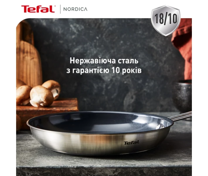Фото - сковороду Сковорода Tefal Nordica, 20см, нержавеющая сталь (H8710255)