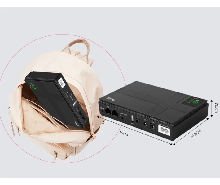 Фото - power bank Источник бесперебойного питания Andes DC1018P 18W 8800mAh 12V/9V/5V для роутера