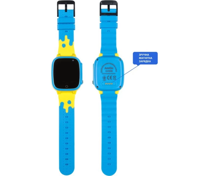 Фото - смарт-часы Смарт-часы для детей AmiGo GO008 GLORY GPS WIFI Blue-Yellow