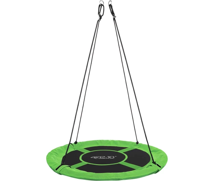Фото - садовую качелю Качели-гнездо круглая 4FIZJO L 100 см Black/Green (P-5907739314512)