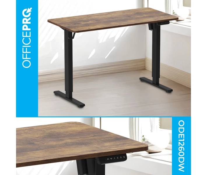 Фото - стол ПК Компьютерный стол Officepro ODE1260DW Dark Wood/Black (ODE1260DW)