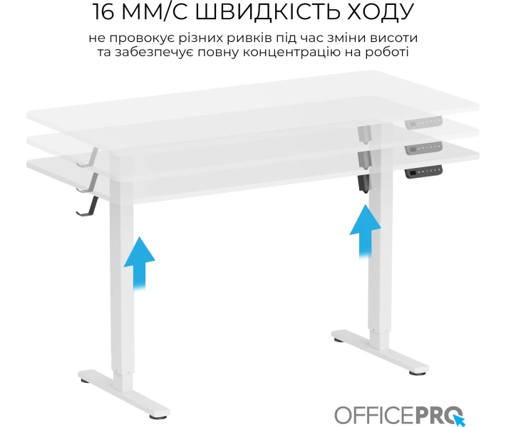 Фото - стол ПК Компьютерный стол Officepro ODE1470W White (ODE1470W)