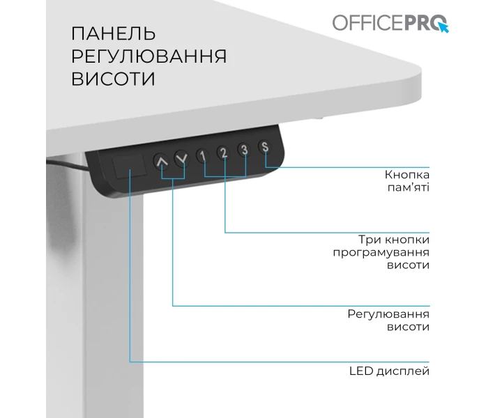 Фото - стол ПК Компьютерный стол Officepro ODE1470W White (ODE1470W)