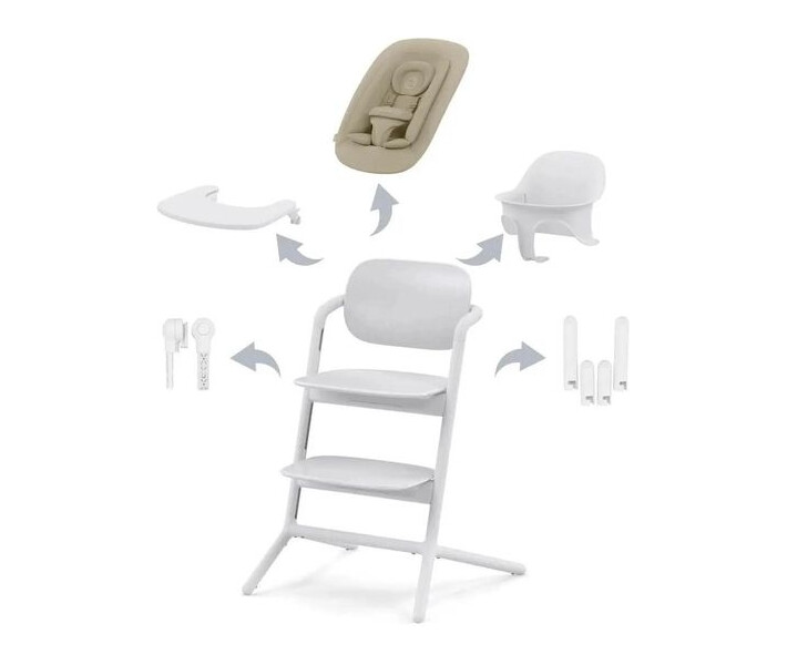 Фото - стульчик для кормления Стул для кормления Cybex Lemo 4в1 All White (521004829)