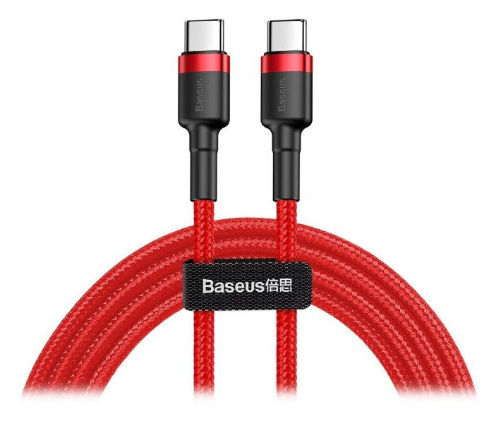 Фото - адаптер и кабель Кабель Baseus Type-C PD2.0 60W (20V 3A) 2m (CATKLF-H09) красный