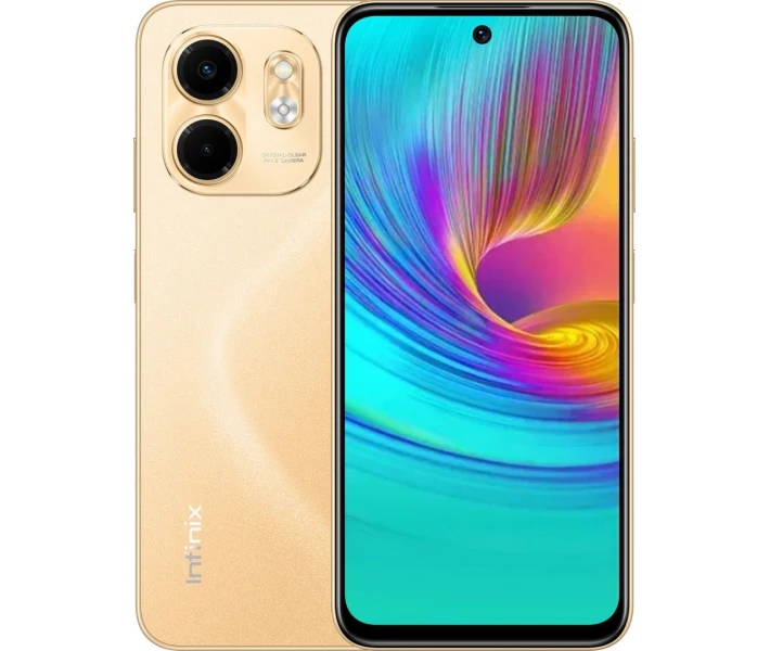 Фото - смартфон и мобильный телефон Infinix SMART 9 4/128GB Sandstone Gold (X6532)