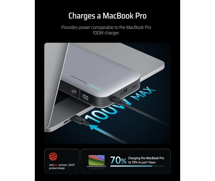 Фото - power bank Power Bank CUKTECH PB250 25000mAh 210W серый