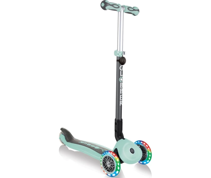 Фото - самоката Самокат GLOBBER серии GO UP DELUXE LIGHTS 5в1 мятный, светящиеся колеса 20/50кг (646-206)