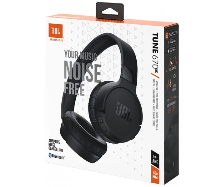 Наушники JBL Tune 670 NC (JBLT670NCBLK) Black купить в АЛЛО – цена