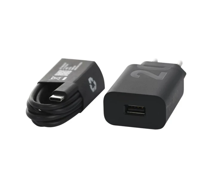 Фото - зарядное устройство для телефона и планшета Зарядное устройство MOTOROLA 20W USB-A + кабель 1m USB-C (SJMC202-C) черный