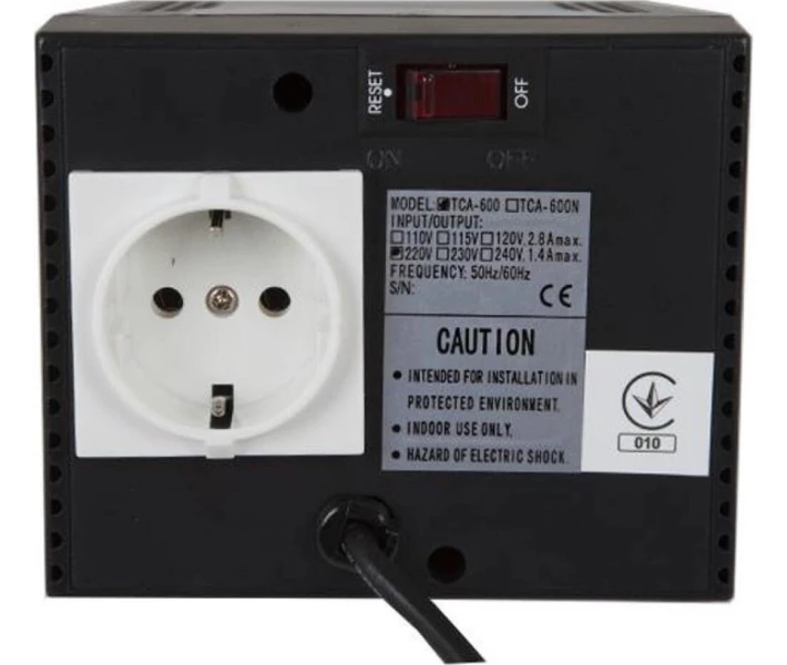 Фото - стабилизатор напряжения Стабилизатор напряжения Powercom 300 Вт (TCA-600) Black