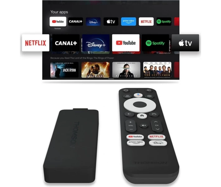 Фото - приставку Smart TV Медиаплеер Thomson Streaming Stick 4K UHD 140G