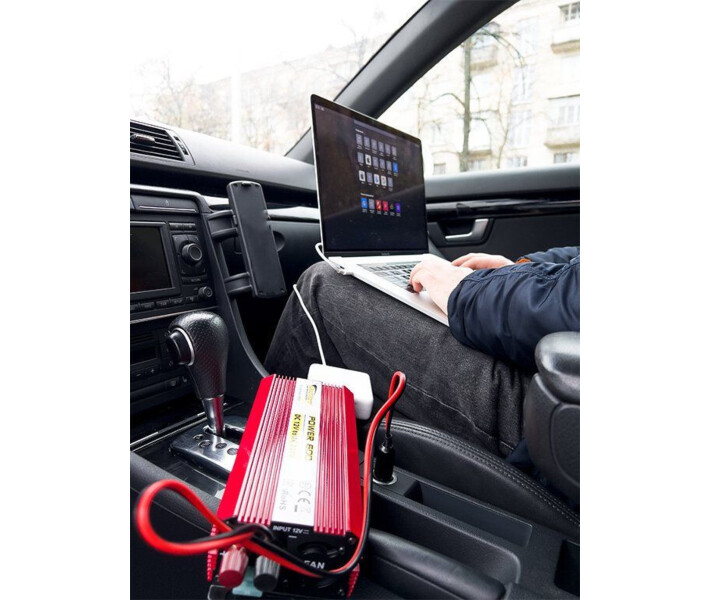 Фото - автомобильный инвертор Автомобильный инвертор напряжения DC 12V - AC 230V 600W "POWER-600"