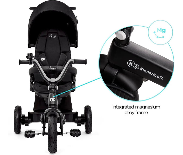 Фото - велосипед и аксессуар Трехколесный велосипед Kinderkraft Easytwist Black (KREASY00BLK0000)