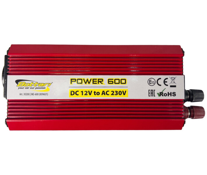 Фото - автомобильный инвертор Автомобильный инвертор напряжения DC 12V - AC 230V 600W "POWER-600"
