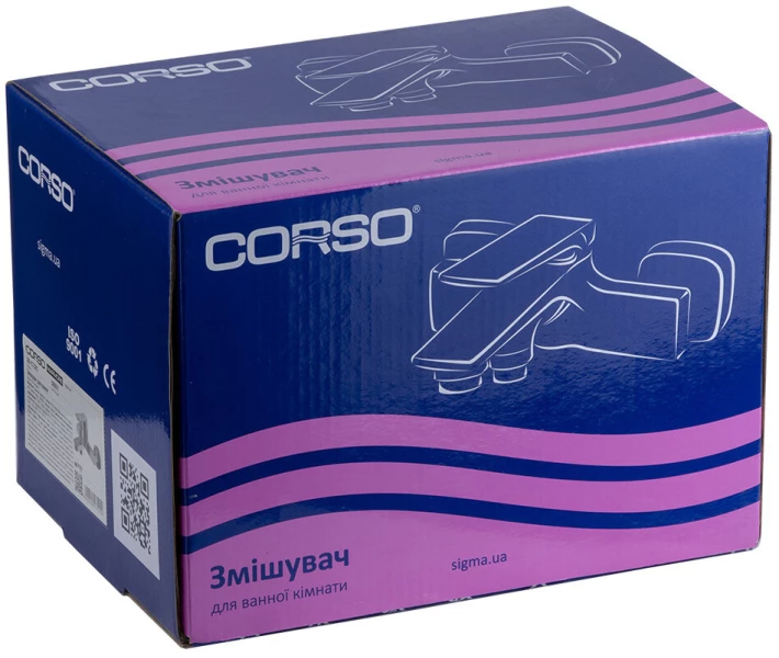Фото - смеситель Смеситель MARMORE Ø35 для ванны литой Corso DB-1C138C