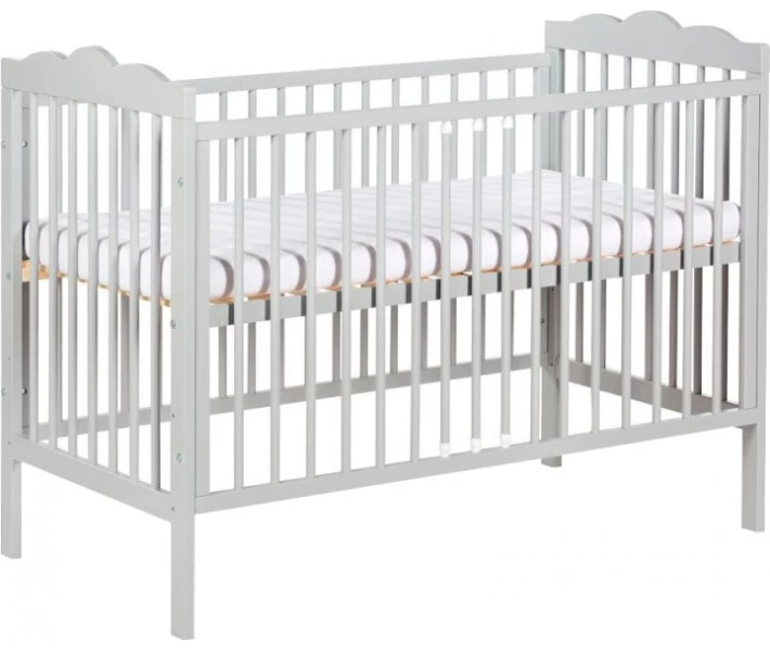 Фото - детскую кроватку Детская кроватка Klups Oliver 120 х 60 см Серая (OLIVER1)