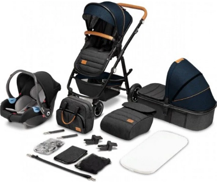 Фото - детскую коляску Универсальная коляска 3 в 1 Lionelo AMBER BLUE NAVY