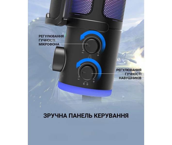 Фото - микрофон для караоке Микрофон USB Fifine AM6 Black