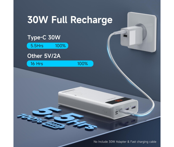 Фото - power bank Power Bank Romoss 30000mAh 30W Sense 8PS Pro (PHP30-892-1133H) белый