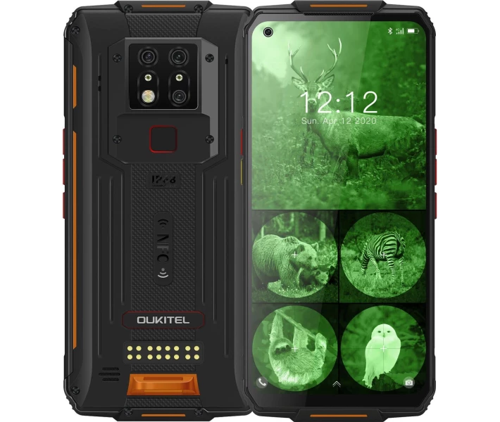 Фото - смартфон и мобильный телефон Смартфон Oukitel WP7 8/128GB Orange with LED UV disinfection lamp