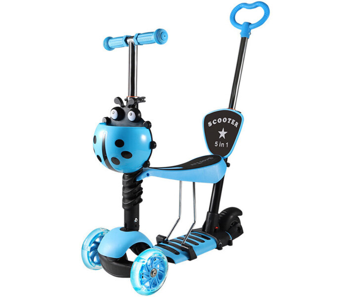 Фото - самоката Детский 3-х колесный самокат Scooter 5 в 1 FYS-2864 Blue