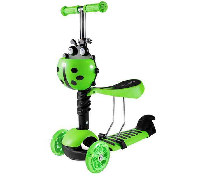 Фото - самоката Детский 3-х колесный самокат Scooter 5 в 1 FYS-2864 Green