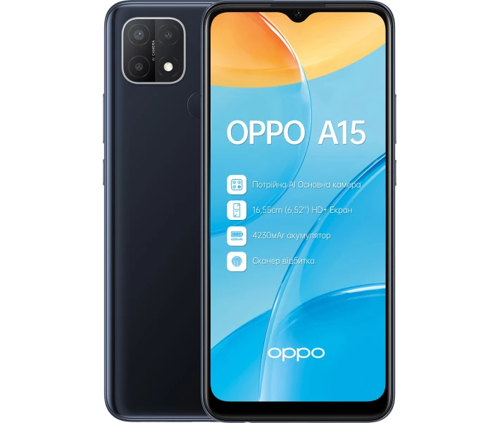 Фото - смартфон и мобильный телефон OPPO A15 2/32Gb Black