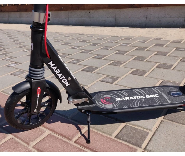 Фото - самоката Самокат Maraton GMC Disc (2020) + LED-фонарик Серый
