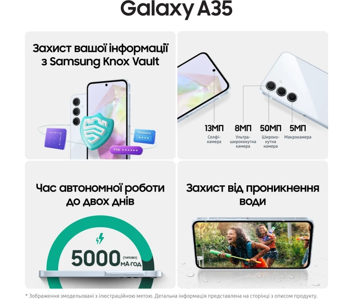 Фото - смартфон и мобильный телефон Samsung Galaxy A35 5G 8/256GB Lilac (SM-A356BLVGEUC)