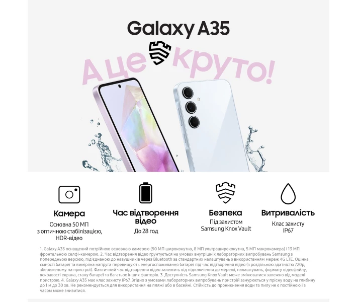 Фото - смартфон и мобильный телефон Samsung Galaxy A35 5G 8/256GB Lilac (SM-A356BLVGEUC)