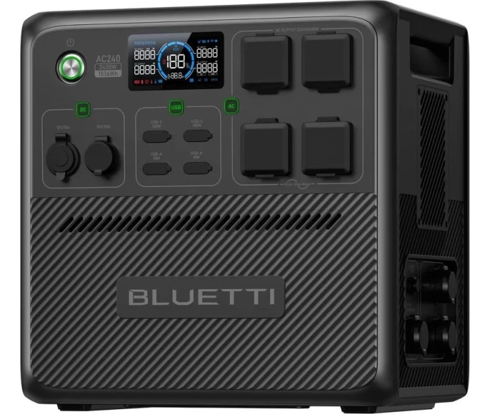 Фото - зарядную станцию Зарядная станция BLUETTI AC240 / 2400 Вт / 1536 Вт/ч / LiFePO4