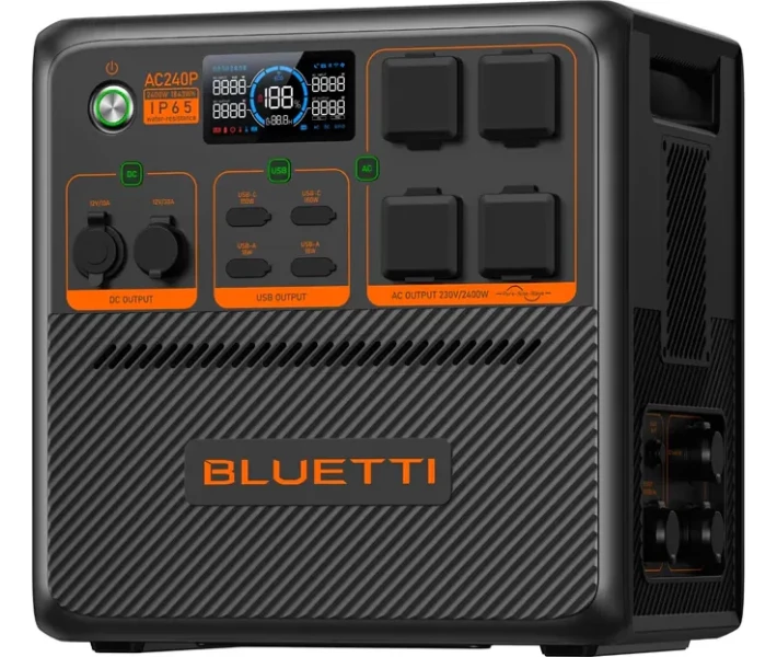 Фото - зарядную станцию Зарядная станция BLUETTI AC240P 2400W, 1843Wh