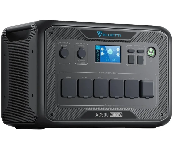 Фото - зарядную станцию Зарядная станция Bluetti AC500+2*B300S, 5000 Вт, 6144 Вт/час (электростанция для дома, ИБП, UPS)