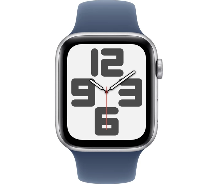 Фото - смарт-часы Apple Watch SE GPS 44mm Silver Aluminium Case with Denim Sport Band - M/L (MXER3QH/A)