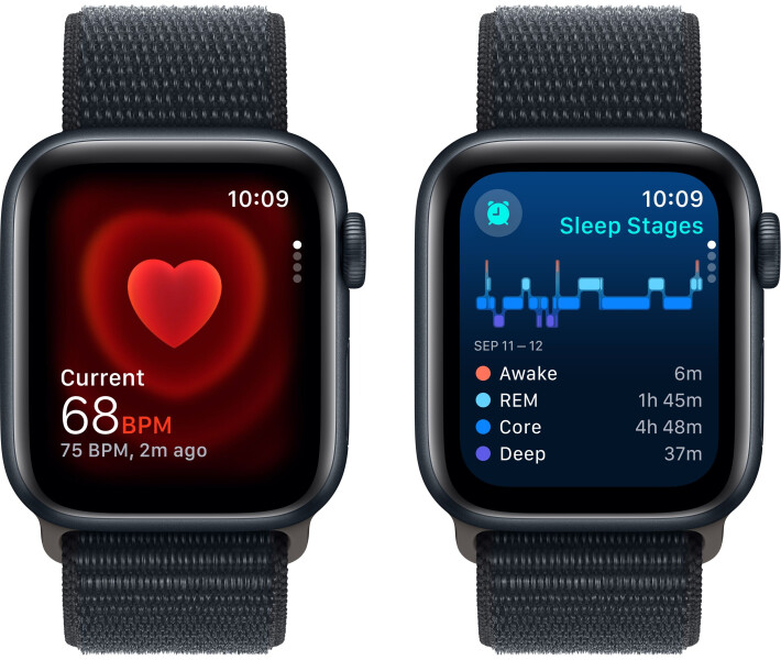 Фото - смарт-часы Смарт-часы Apple Watch SE GPS 40mm Midnight Aluminium Case with Midnight Sport Loop (MRE03QP/A)