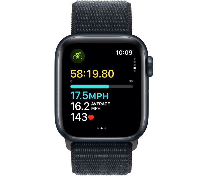 Фото - смарт-часы Смарт-часы Apple Watch SE GPS 40mm Midnight Aluminium Case with Midnight Sport Loop (MRE03QP/A)