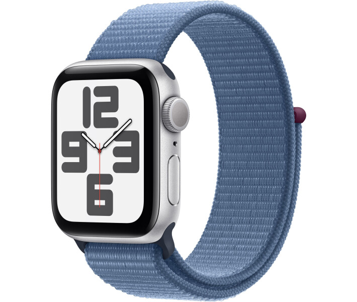 Фото - смарт-часы Смарт-часы Apple Watch SE GPS 40mm Silver Aluminium Case with Winter Blue Sport Loop (MRE33QP/A)