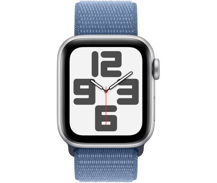 Фото - смарт-часы Смарт-часы Apple Watch SE GPS 40mm Silver Aluminium Case with Winter Blue Sport Loop (MRE33QP/A)