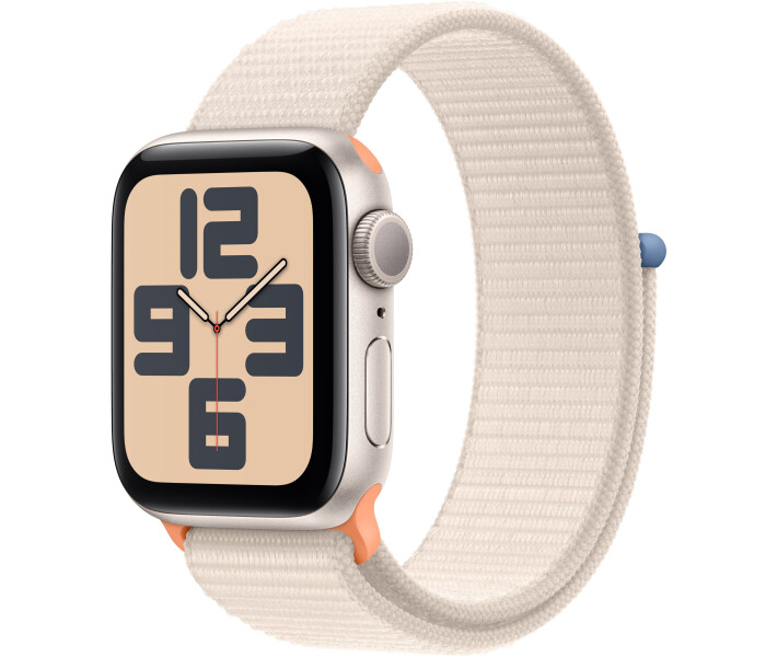 Фото - смарт-часы Смарт-часы Apple Watch SE GPS 40mm Starlight Aluminium Case with Starlight Sport Loop (MR9W3QP/A)
