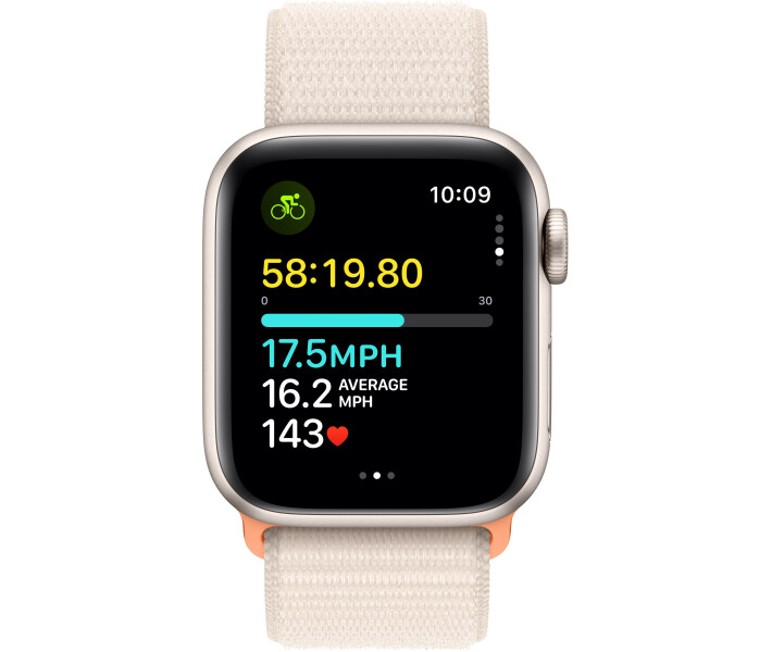 Фото - смарт-часы Смарт-часы Apple Watch SE GPS 40mm Starlight Aluminium Case with Starlight Sport Loop (MR9W3QP/A)