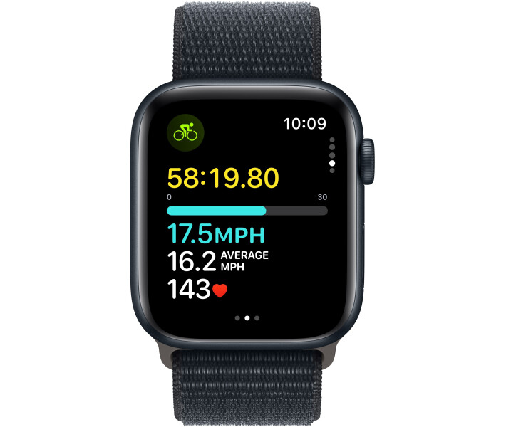 Фото - смарт-часы Смарт-часы Apple Watch SE GPS 44mm Midnight Aluminium Case with Midnight Sport Loop (MREA3QP/A)