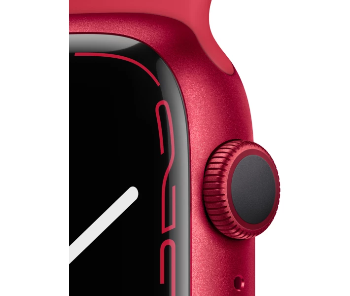 Фото - смарт-часы Смарт-часы Apple Watch Series 7 GPS 45mm (PRODUCT)RED Aluminium Case with (PRODUCT)RED Sport Band (MKN93)