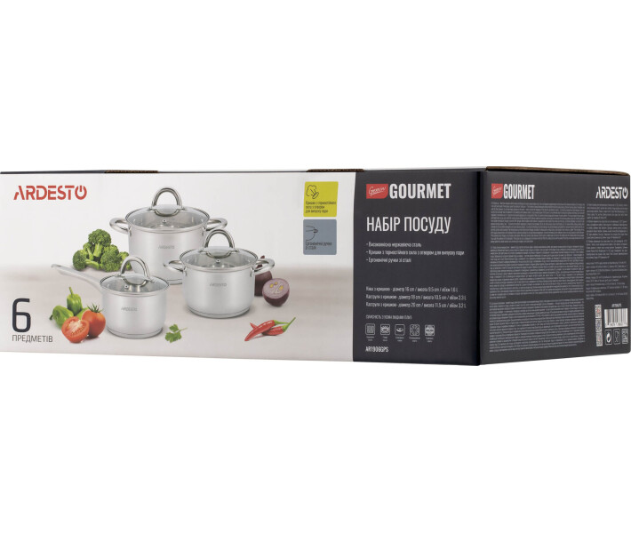 Фото - набор посуды Набор посуды Ardesto Gemini Gourmet Andria (AR1906GPS)