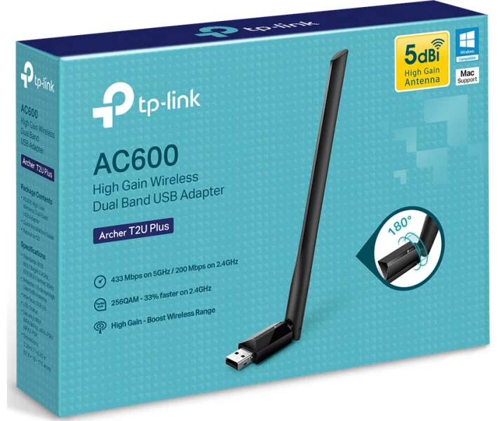 Фото - Wi-Fi адаптер Сетевой адаптер TP-LINK Archer T2U Plus