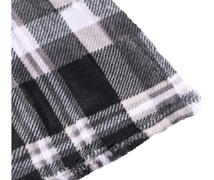 Фото - плед Плед Ardesto Flannel, 160х200см, клетка серая, 100% полиэст (ART0101PB)